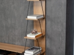 ΒΙΒΛΙΟΘΗΚΗ MINI TARS PAKOWORLD  SONOMA-ΜΑΥΡΟ 50X22X150ΕΚ