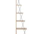ΒΙΒΛΙΟΘΗΚΗ MINI TARS PAKOWORLD  SONOMA-ΜΑΥΡΟ 50X22X150ΕΚ