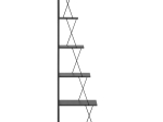ΒΙΒΛΙΟΘΗΚΗ MINI TARS PAKOWORLD  ΑΝΘΡΑΚΙ-ΜΑΥΡΟ 50X22X150ΕΚ