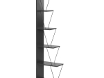 ΒΙΒΛΙΟΘΗΚΗ MINI TARS PAKOWORLD ΑΝΘΡΑΚΙ-ΜΑΥΡΟ 130X22X146ΕΚ
