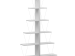 ΒΙΒΛΙΟΘΗΚΗ MINI TARS PAKOWORLD ΛΕΥΚΟ 130X22X146ΕΚ