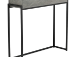 ΚΟΝΣΟΛΑ MENTEZ PAKOWORLD ΓΚΡΙ ΜΑΡΜΑΡΟΥ-ΜΑΥΡΟ 100X30X90ΕΚ