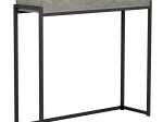 ΚΟΝΣΟΛΑ MENTEZ PAKOWORLD ΓΚΡΙ ΜΑΡΜΑΡΟΥ-ΜΑΥΡΟ 100X30X90ΕΚ