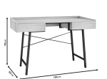 ΓΡΑΦΕΙΟ ΕΡΓΑΣΙΑΣ NAVONA PAKOWORLD SONOMA-ΜΑΥΡΟ 123X55X84ΕΚ