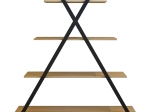 ΒΙΒΛΙΟΘΗΚΗ TREE PAKOWORLD ΜΑΥΡΟ-ΦΥΣΙΚΟ 120X33X135ΕΚ