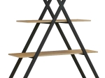 ΒΙΒΛΙΟΘΗΚΗ TREE PAKOWORLD ΜΑΥΡΟ-ΦΥΣΙΚΟ 120X33X135ΕΚ