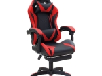 ΚΑΡΕΚΛΑ ΓΡΑΦΕΙΟΥ GAMING ΜΕ ΥΠΟΠΟΔΙΟ MOZA PAKOWORLD PU ΜΑΥΡΟ-ΚΟΚΚΙΝΟ