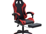 ΚΑΡΕΚΛΑ ΓΡΑΦΕΙΟΥ GAMING ΜΕ ΥΠΟΠΟΔΙΟ MOZA PAKOWORLD PU ΜΑΥΡΟ-ΚΟΚΚΙΝΟ