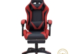 ΚΑΡΕΚΛΑ ΓΡΑΦΕΙΟΥ GAMING ΜΕ ΥΠΟΠΟΔΙΟ MOZA PAKOWORLD PU ΜΑΥΡΟ-ΚΟΚΚΙΝΟ