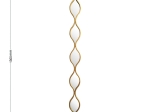 ΚΑΘΡΕΠΤΗΣ DECO 1 PAKOWORLD ΧΡΥΣΟ 12.7X2.5X129.5ΕΚ