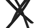 ΤΡΑΠΕΖΙ GRETA PAKOWORLD ΓΥΑΛΙ 8MM TEMPERED-ΜΑΥΡΟ Φ100X75ΕΚ