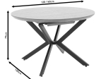 TΡΑΠΕΖΙ LYDIA PAKOWORLD MDF ΕΠΕΚΤΕΙΝΟΜΕΝΟ ΚΑΡΥΔΙ-ΜΑΥΡΟ 120-160X120X79ΕΚ