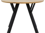 TΡΑΠΕΖΙ ANNIE PAKOWORLD MDF SONOMA-ΜΑΥΡΟ Φ100X76ΕΚ