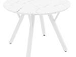 TΡΑΠΕΖΙ ANNIE PAKOWORLD MDF ΛΕΥΚΟ ΜΑΡΜΑΡΟΥ Φ100X76ΕΚ