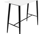 TΡΑΠΕΖΙ ΜΠΑΡ HARRIET PAKOWORLD MDF ΛΕΥΚΟ-ΜΑΥΡΟ 120X60X105ΕΚ