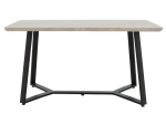 TΡΑΠΕΖΙ GEMMA PAKOWORLD ΓΚΡΙ ANTIQUE-ΜΑΥΡΟ 140X80X75ΕΚ