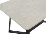 TΡΑΠΕΖΙ GEMMA PAKOWORLD ΓΚΡΙ ANTIQUE-ΜΑΥΡΟ 140X80X75ΕΚ