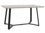 TΡΑΠΕΖΙ GEMMA PAKOWORLD ΓΚΡΙ ANTIQUE-ΜΑΥΡΟ 140X80X75ΕΚ
