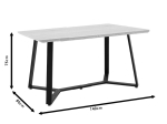 TΡΑΠΕΖΙ GEMMA PAKOWORLD SONOMA-ΜΑΥΡΟ 140X80X75ΕΚ