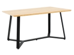 TΡΑΠΕΖΙ GEMMA PAKOWORLD SONOMA-ΜΑΥΡΟ 140X80X75ΕΚ