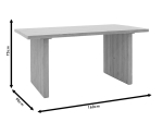 TΡΑΠΕΖΙ SUNNIVA PAKOWORLD MDF SONOMA 160X90X75ΕΚ