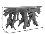 ΚΟΝΣΟΛΑ ROOT PAKOWORLD ΧΕΙΡΟΠΟΙΗΤΗ TEAK ΞΥΛΟ ΦΥΣΙΚΟ 150X40X80ΕΚ