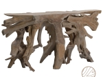 ΚΟΝΣΟΛΑ ROOT PAKOWORLD ΧΕΙΡΟΠΟΙΗΤΗ TEAK ΞΥΛΟ ΦΥΣΙΚΟ 150X40X80ΕΚ