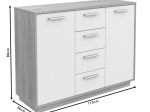 ΜΠΟΥΦΕΣ SAVITA PAKOWORLD ΦΥΣΙΚΟ-ΛΕΥΚΟ 113X36X84ΕΚ