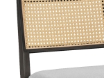 ΣΚΑΜΠΟ BAR WINSLOW PAKOWORLD ΞΥΛΟ RUBBERWOOD ΜΑΥΡΟ-PVC RATTAN ΦΥΣΙΚΟ-ΥΦΑΣΜΑ ΓΚΡΙ 44.5X46X98ΕΚ