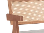ΣΚΑΜΠΟ BAR WINSLOW PAKOWORLD ΞΥΛΟ RUBBERWOOD ΑΝΟΙΚΤΟ ΚΑΡΥΔΙ-PVC RATTAN ΦΥΣΙΚΟ-ΥΦΑΣΜΑ ΓΚΡΙ
