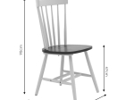 ΚΑΡΕΚΛΑ LARUS PAKOWORLD ΦΥΣΙΚΟ ΞΥΛO RUBBERWOOD ΑΝΘΡΑΚΙ-ΛΕΥΚΟ 50X49X90ΕΚ.