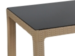 ΤΡΑΠΕΖΙ EXPLORE PAKOWORLD ΜΕ UV PROTECTION PP CAPPUCINO 90X90X73.5ΕΚ