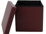 ΣΚΑΜΠΟ-ΜΠΑΟΥΛΟ CRYSTAL PAKOWORLD PU ΣΚΟΥΡΟ ΚΑΦΕ 38X38X38ΕΚ
