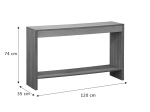 ΚΟΝΣΟΛΑ FOCUSED PAKOWORLD MDF ΦΥΣΙΚΟ 120X35X74ΕΚ