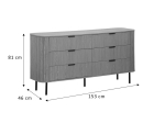 ΣΥΡΤΑΡΙΕΡΑ SCANDI PAKOWORLD ΜΕ 6 ΣΥΡΤΑΡΙΑ ΦΥΣΙΚΟ 153X46X81ΕΚ