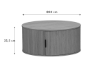ΤΡΑΠΕΖΙ ΣΑΛΟΝΙΟΥ SCANDI PAKOWORLD MDF ΦΥΣΙΚΟ Φ80X35.5ΕΚ