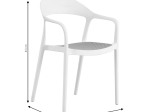 ΠΟΛΥΘΡΟΝΑ EMBER PAKOWORLD ΜΕ UV PROTECTION PP ΜΠΕΖ- ΛΕΥΚΟ 52.5X56.5X81ΕΚ.