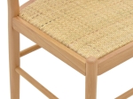 ΚΑΡΕΚΛΑ ALESSIA PAKOWORLD ΞΥΛΟ ΟΞΙΑΣ-RATTAN ΦΥΣΙΚΟ 43X40X89ΕΚ
