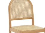 ΚΑΡΕΚΛΑ ALESSIA PAKOWORLD ΞΥΛΟ ΟΞΙΑΣ-RATTAN ΦΥΣΙΚΟ 43X40X89ΕΚ
