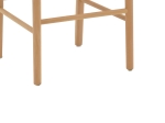 ΚΑΡΕΚΛΑ ALESSIA PAKOWORLD ΞΥΛΟ ΟΞΙΑΣ-RATTAN ΦΥΣΙΚΟ 43X40X89ΕΚ