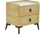 ΚΟΜΟΔΙΝΟ ALESSIO PAKOWORLD MDF ΦΥΣΙΚΟ-ΜΑΥΡΟ ΜΕΤΑΛΛΟ 46X37X47ΕΚ