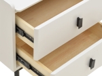 ΚΟΜΟΔΙΝΟ ALESSIO PAKOWORLD MDF ΛΕΥΚΟ-ΜΑΥΡΟ ΜΕΤΑΛΛΟ 46X37X47ΕΚ