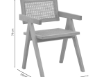 ΠΟΛΥΘΡΟΝΑ WINSLOW PAKOWORLD ΦΥΣΙΚΟ RUBBERWOOD 52X59X79ΕΚ