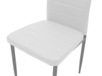 ΚΑΡΕΚΛΑ PARKER PAKOWORLD ΜΕΤΑΛΛΟ-PU ΛΕΥΚΟ-ΓΚΡΙ ΠΟΔΙ 42X48X98ΕΚ
