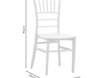 ΚΑΡΕΚΛΑ CATERING TIFFANY PAKOWORLD PP ΛΕΥΚΟ 40X45X90ΕΚ