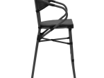 ΣΚΑΜΠΟ ΜΠΑΡ EFOLIAN PAKOWORLD ΜΑΥΡΟ ΑΛΟΥΜΙΝΙΟ-ΜΑΥΡΟ TEXTILENE 58X58X113ΕΚ