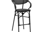 ΣΚΑΜΠΟ ΜΠΑΡ EFOLIAN PAKOWORLD ΜΑΥΡΟ ΑΛΟΥΜΙΝΙΟ-ΜΑΥΡΟ TEXTILENE 58X58X113ΕΚ