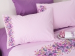 Borea Σεντόνι Digital Print Σετ Παιώνια Υπέρδιπλο 220 x 240 cm + (2) 50 x 70 cm Λιλά
