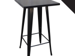 RELIX ΤΡΑΠΕΖΙ BAR-PRO, ΜΕΤΑΛΛΟ ΒΑΦΗ ANTIQUE BLACK