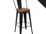 RELIX ΣΚΑΜΠΟ BAR-PRO ΜΕ ΠΛΑΤΗ, ΜΕΤΑΛΛΟ ΒΑΦΗ ΜΑΥΡΟ MATTE, PU CAMEL